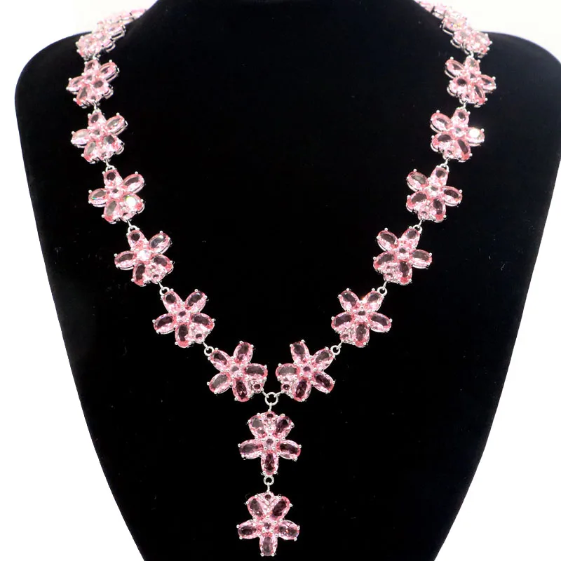 

Женское свадебное ожерелье из серебра 18,5-19,5 дюймов, 48x18 мм