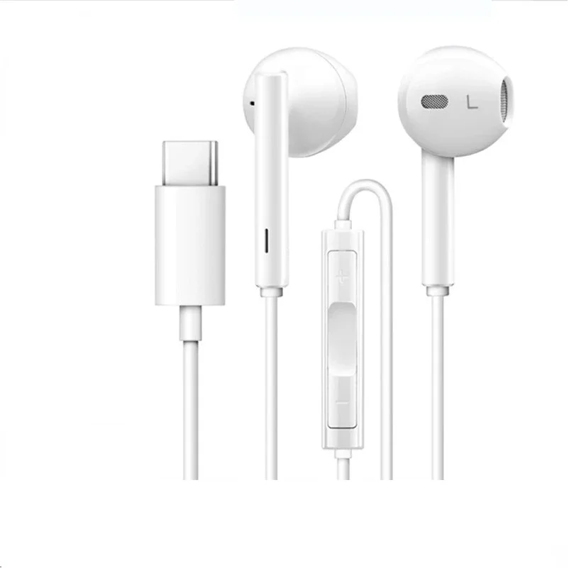 Оригинальные наушники типа C цифровые USB-наушники проводные с управлением для