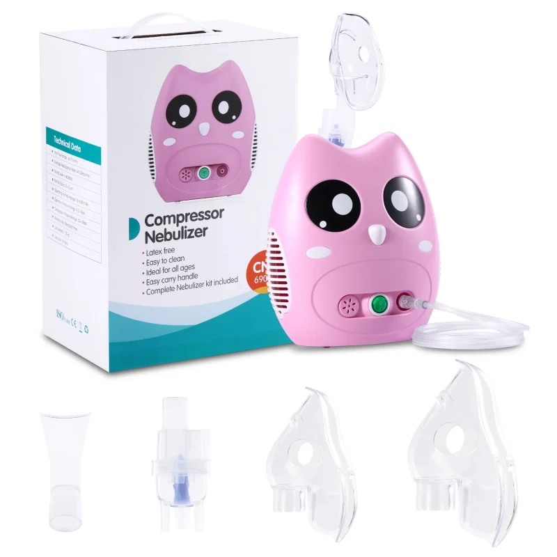 Fitconn Kid Owl Cartoon Drug Inhaler Compressor Nebulizer
