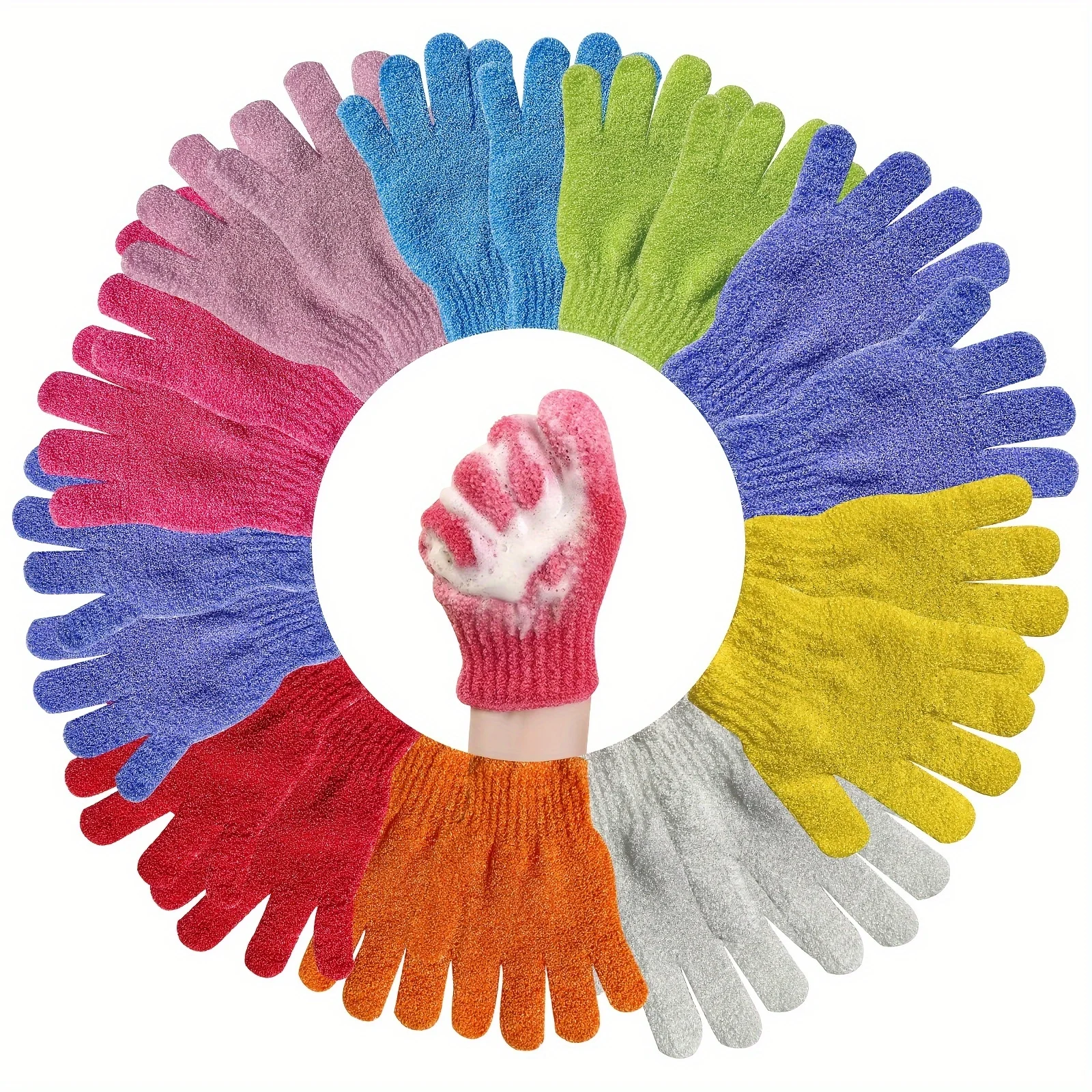 Роскошные Двусторонние Отшелушивающие Перчатки Ультра-мягкие Для Очистки Кожи