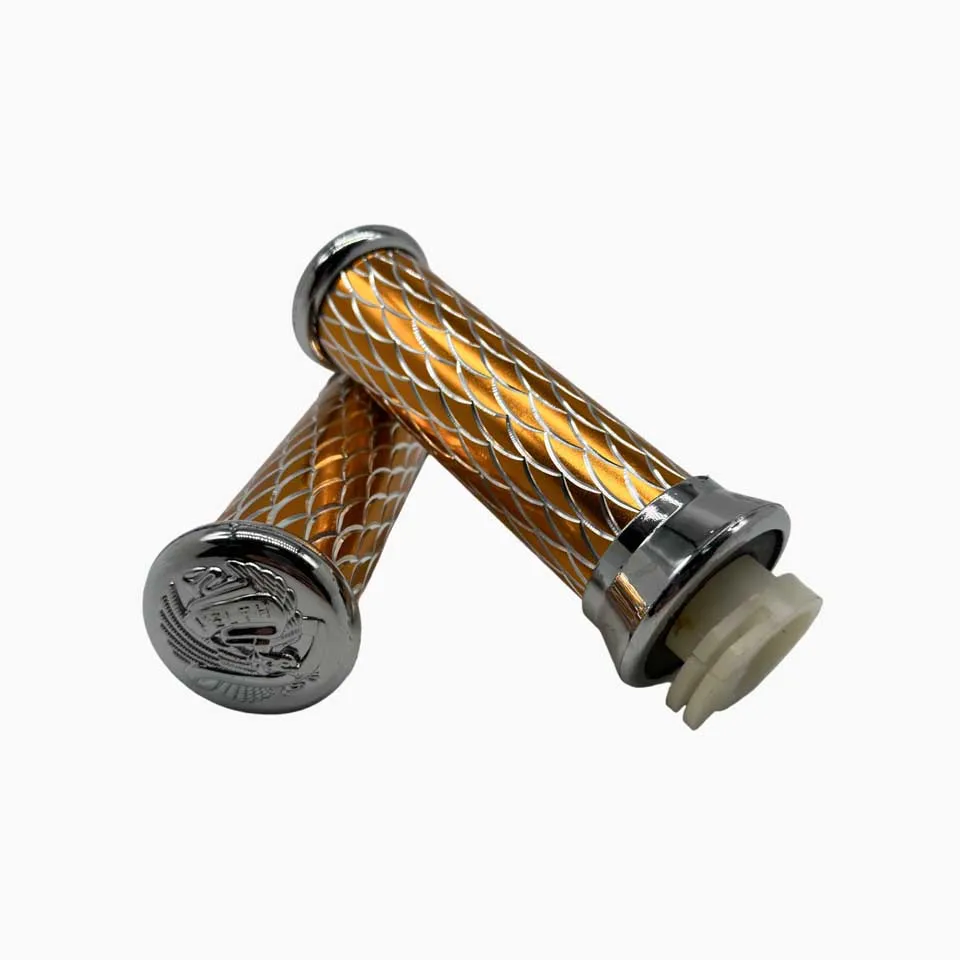 Ручки руля на мотоцикл: Иж Ява Восход Минск (декоративная желтый металл)