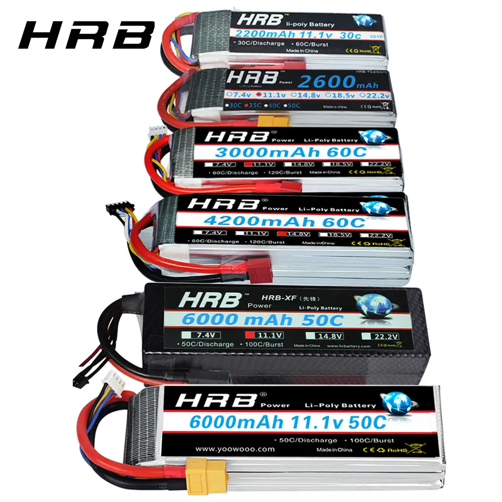 HRB 2S 7.4V 1500mAh 60C Lipo