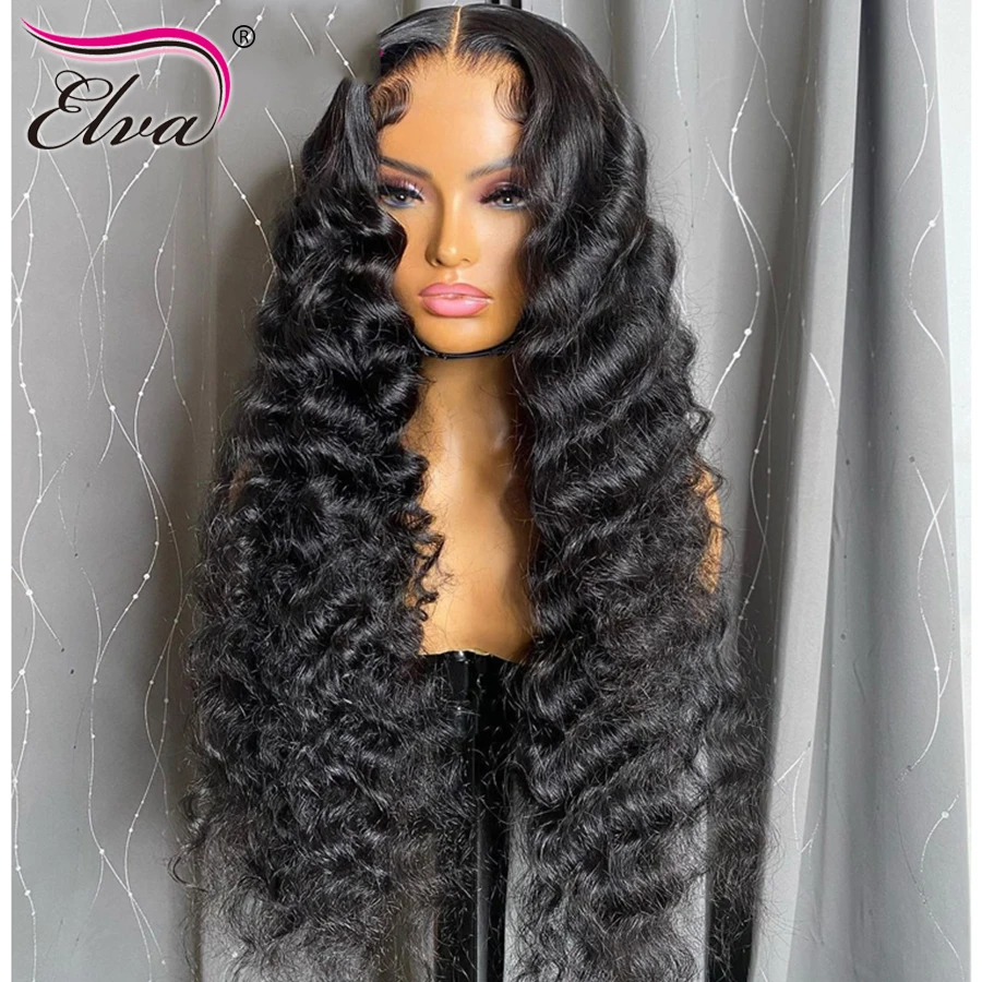 Парики из человеческих волос на сетке спереди 13x6 HD парик с глубокой кружевной