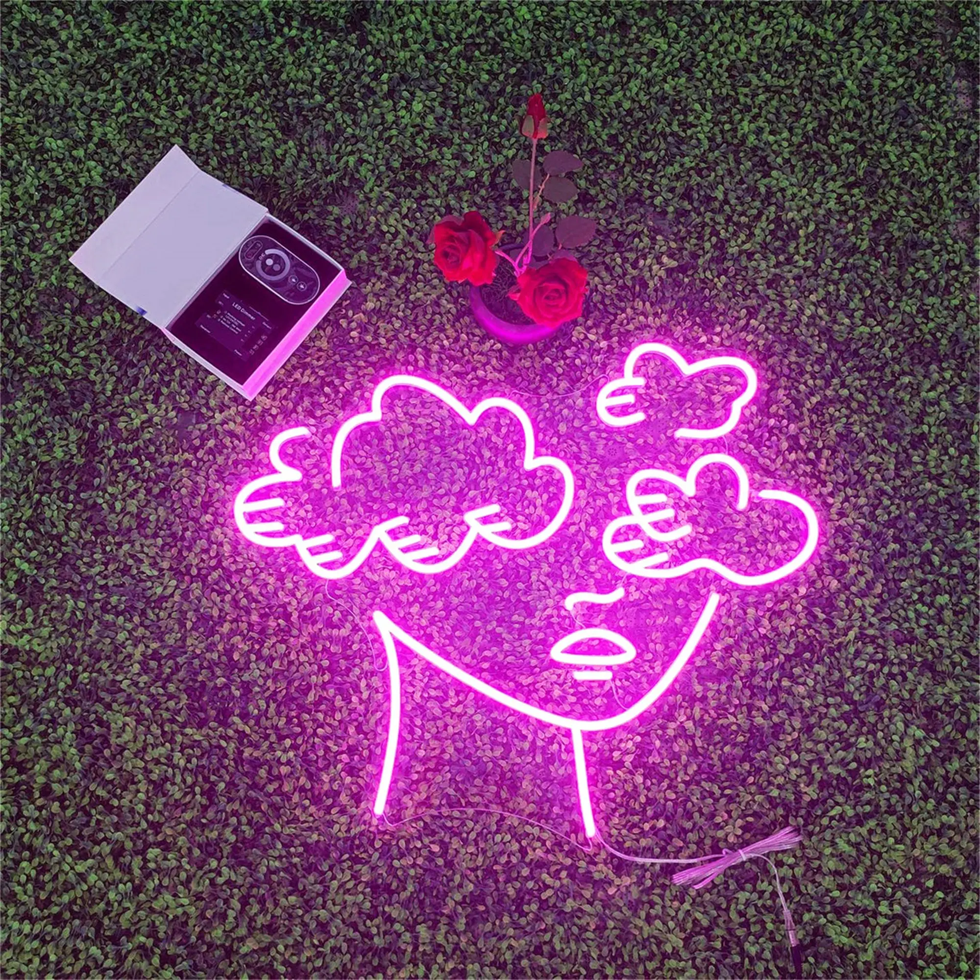 

Светодиодная неоновая вывессветильник Pretty Girl, домашнее искусство для бара, спальни, детской комнаты, клуба, свадьбы, дня рождения, декор для ...