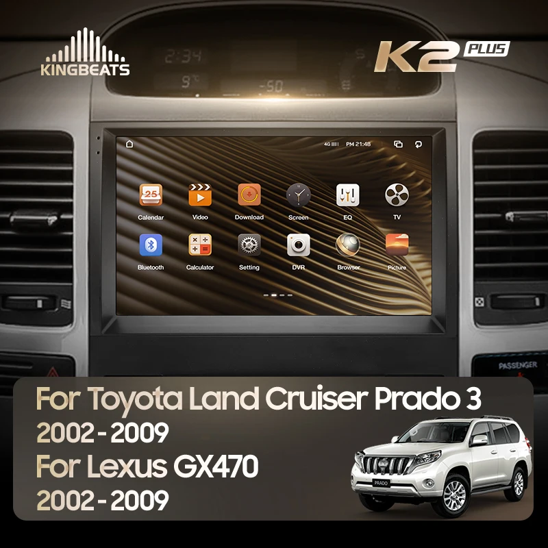 KingBeats штатное головное устройство For Toyota Land Cruiser Prado 120 3 Lexus GX470 GX 470 J120 Тойота Ленд
