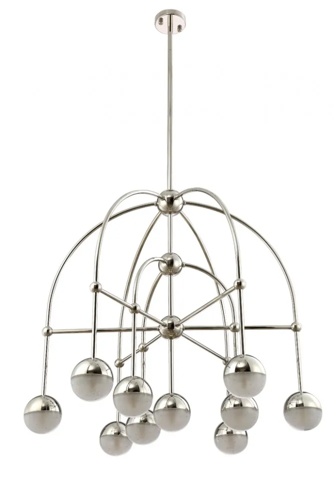 Подвесная люстра Crystal Lux TRUENA SP-PL6+3+1 NICKEL (TRUENA NICKEL) |