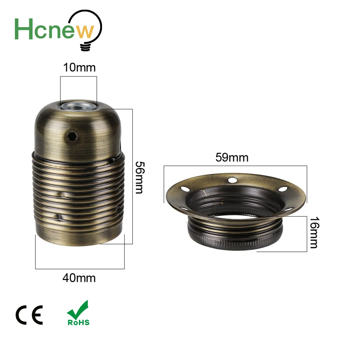 Винтажный патрон E27 держатель для светодиодной лампы E26 в стиле ретро подвесного