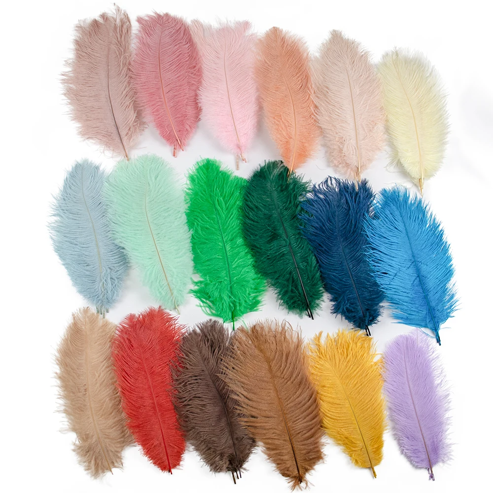 50 шт. цветные страусиные перья для рукоделия свадебный стол центральный декор