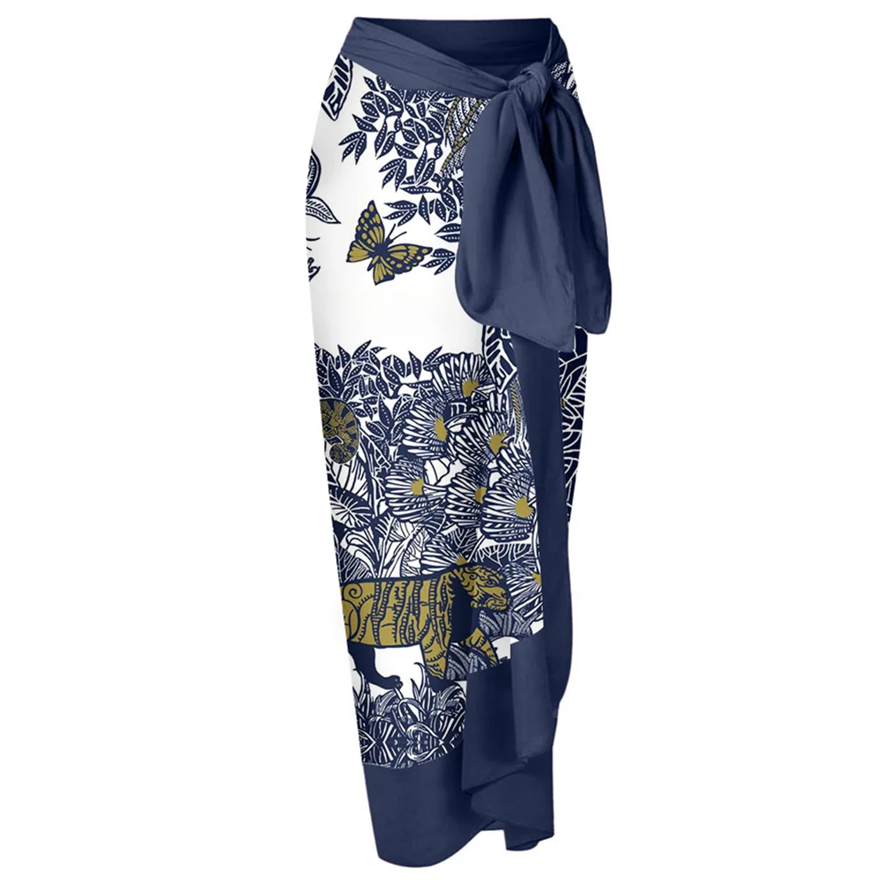 Fashion Butterfly Tiger Print Bikini Slim Beachwear Women's  Pull Up Sling High Waist Patchwork Swimsuit Retro Swimwear