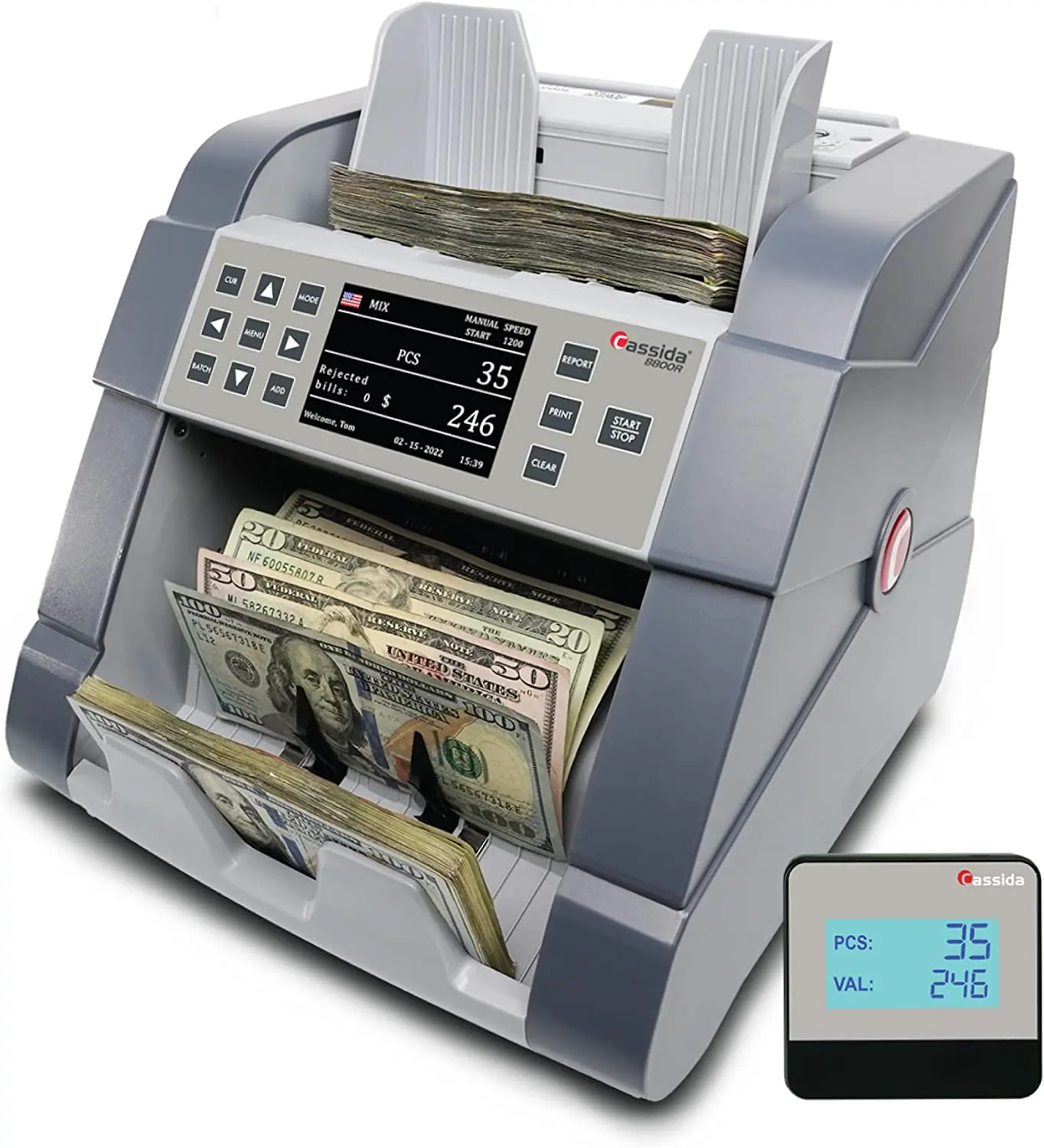 

Cassida 8800R USA Premium Bank-Grade Mixed Denomination Money