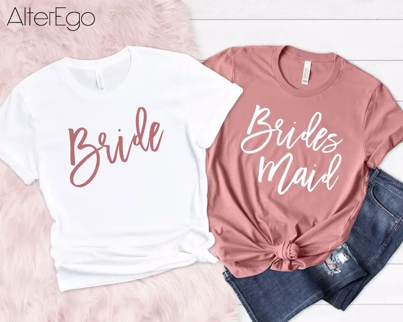 

Bridesmaid Shirts Getting Ready Tops Maid Of Honor Shirt Tees Bridal Party Tshirt Bachelorette Party Tee Bridesmaid Proposal Top