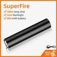 superfire s11 d home outdoor torch small portable torch usb rechargeable aluminum alloy led outdoor cycling flashlight