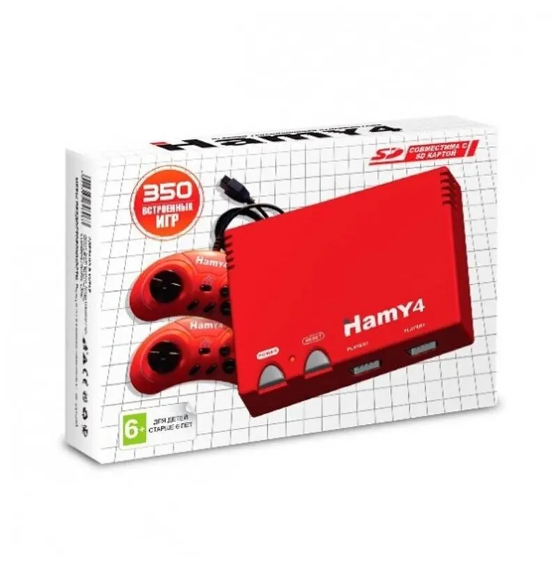 Игровая приставка Hamy 4 SD 16-bit - 8-bit Red 350-in-1 |