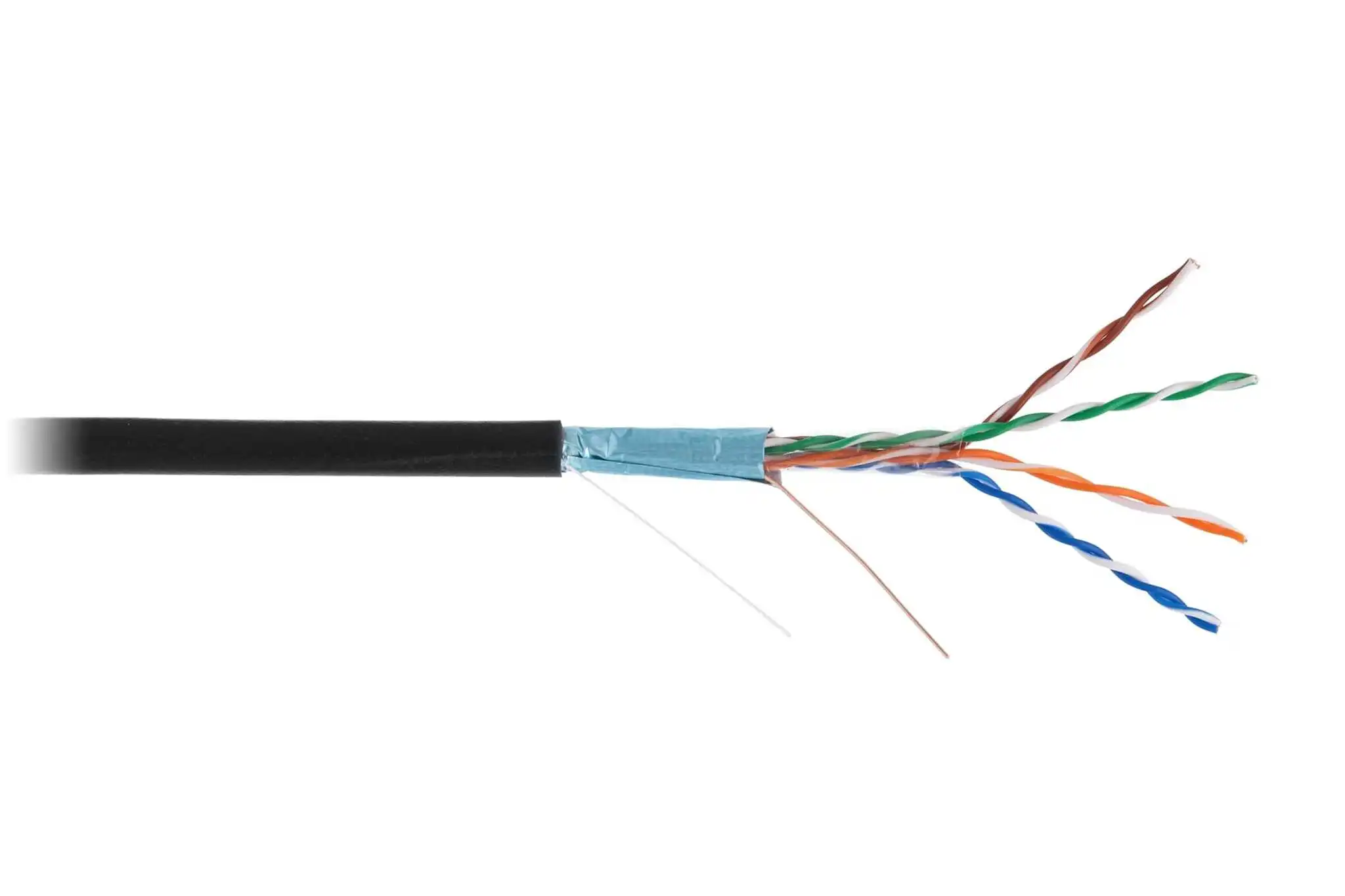 Кабель NETLAN F/UTP 4 пары, категория 5e, внешний, PE до -40C, черный, 305м EC-UF004-5E-PE-BK