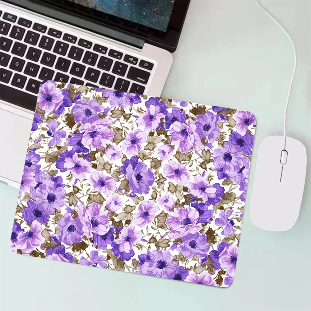 Vintage Floral Pattern Small Gaming Mouse Pad PC Gamer Keyboard Mousepad XXL Computer Office Mouse Mat Laptop Mause pad Desk Mat images - 6