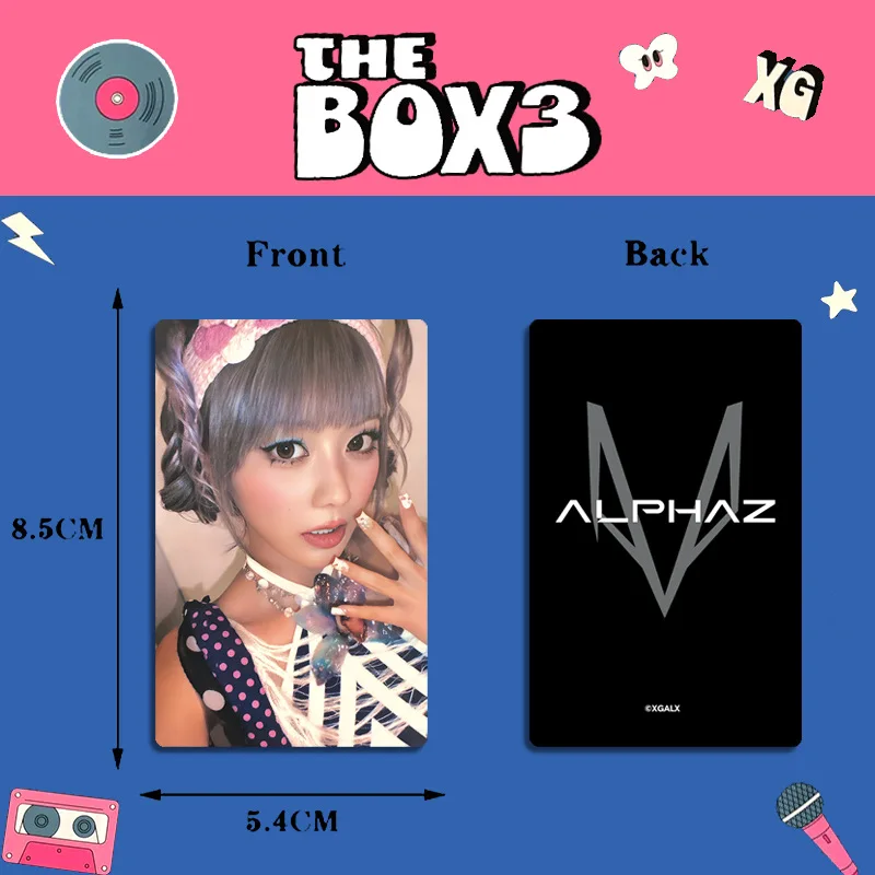 Фото Карточки XG, 7 шт./набор, карточки BOX3, яркие пленочные LOMO-карточки, карточки с персонажами в корейском стиле, коллекция для фанатов JURIN HINATA JURIA MAYA №2