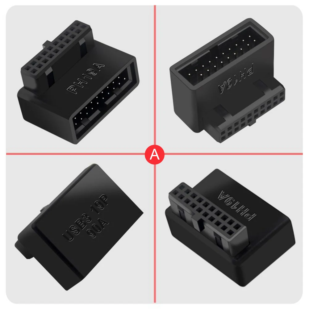 USB 3.0 19P 20P Удлинительный адаптер Подключаемый конвертер для материнской платы