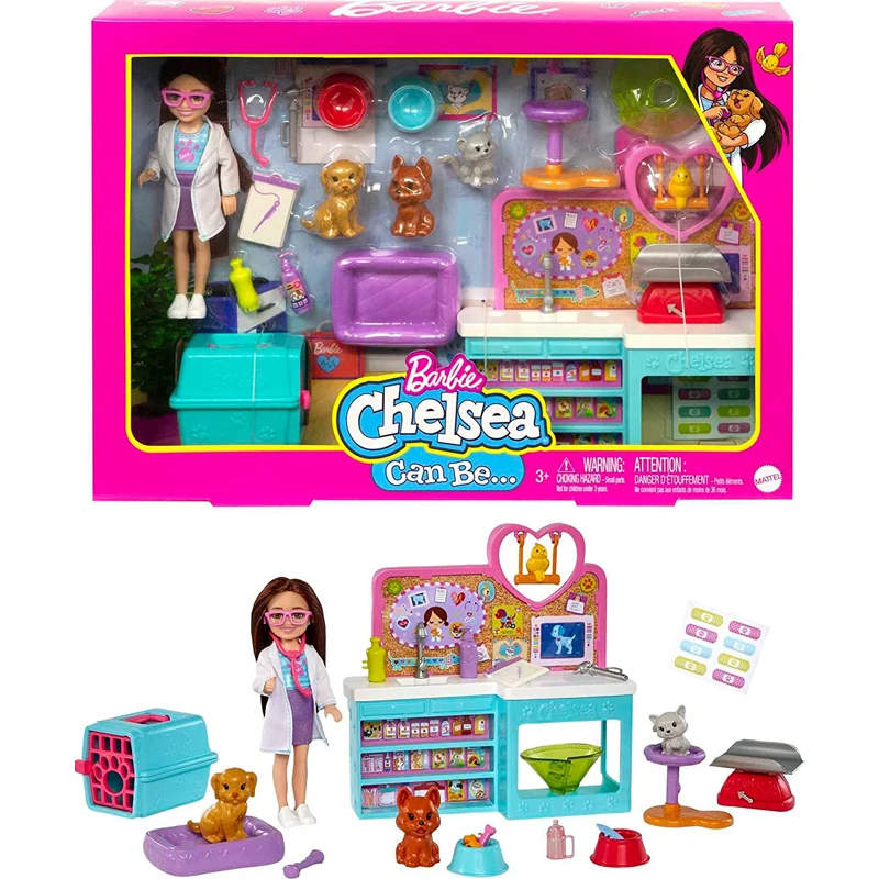 

Barbie Chelsea Learns Professions Veterinary Playset HGT12