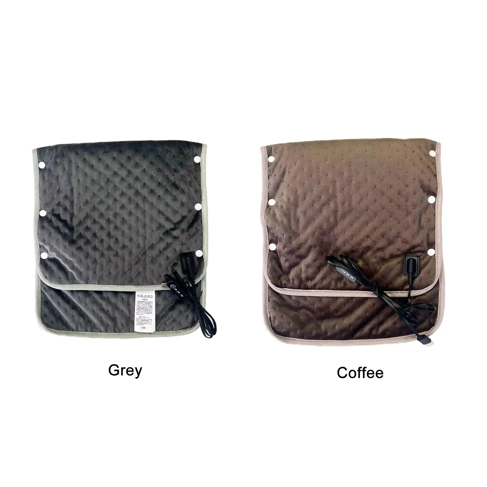 Нагревательное одеяло с питанием от USB 30x60 серого цвета - Универсальная зимняя