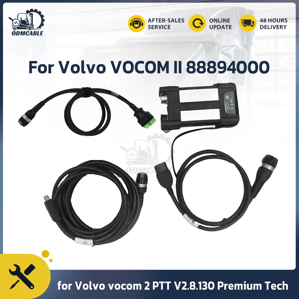 

For Volvo VOCOM II 88894000 for Volvo VCADS vocom 2 PTT V2.8.130 Premium Tech for volvo truck excavator euro6 diagnostic tool