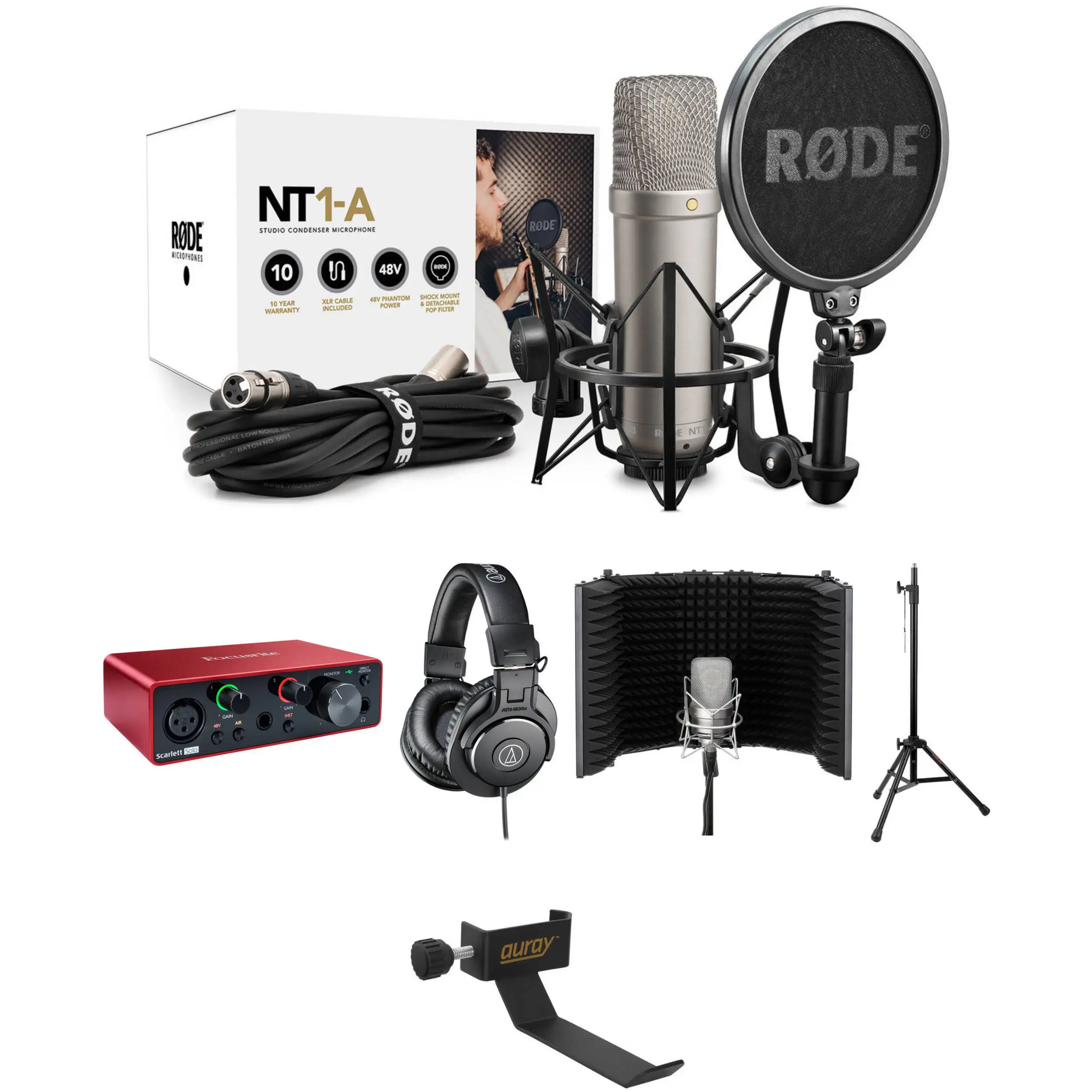 

Best Quality Rode NT1AI Condenser Studio Microphone Complete Kit.