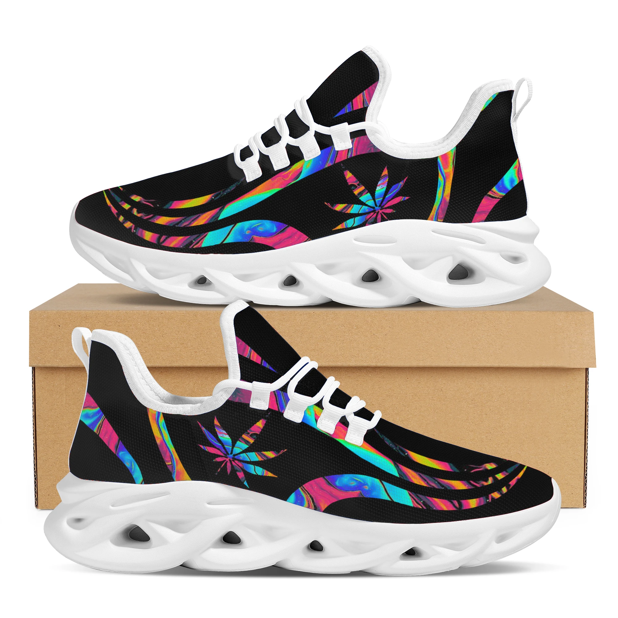 

Nopersonality New Breathable Lightweight Male Shoes Trend Outdoor Casual Sneakers Custom Mesh Comfortable Lace-Up Walking Shoes