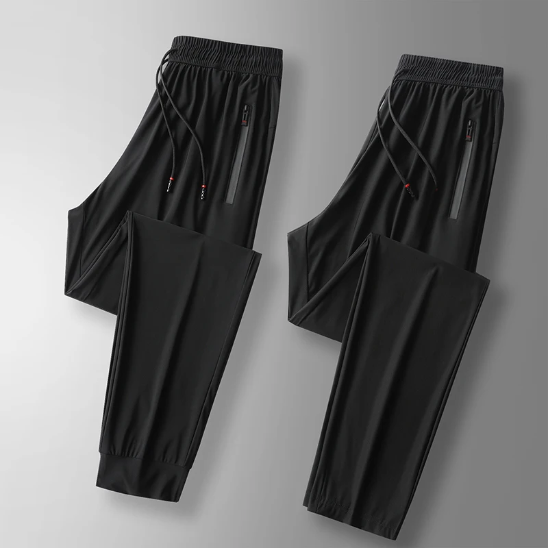 

Summer ice silk high quality men/women Unisex Pencil Pants fashion Harajuku all-match casual loose sports pants aesthetic M-6XL