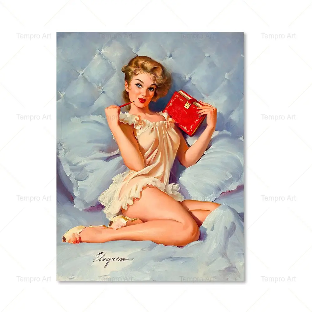 

Винтажный постер «Пин-Ап девушка»