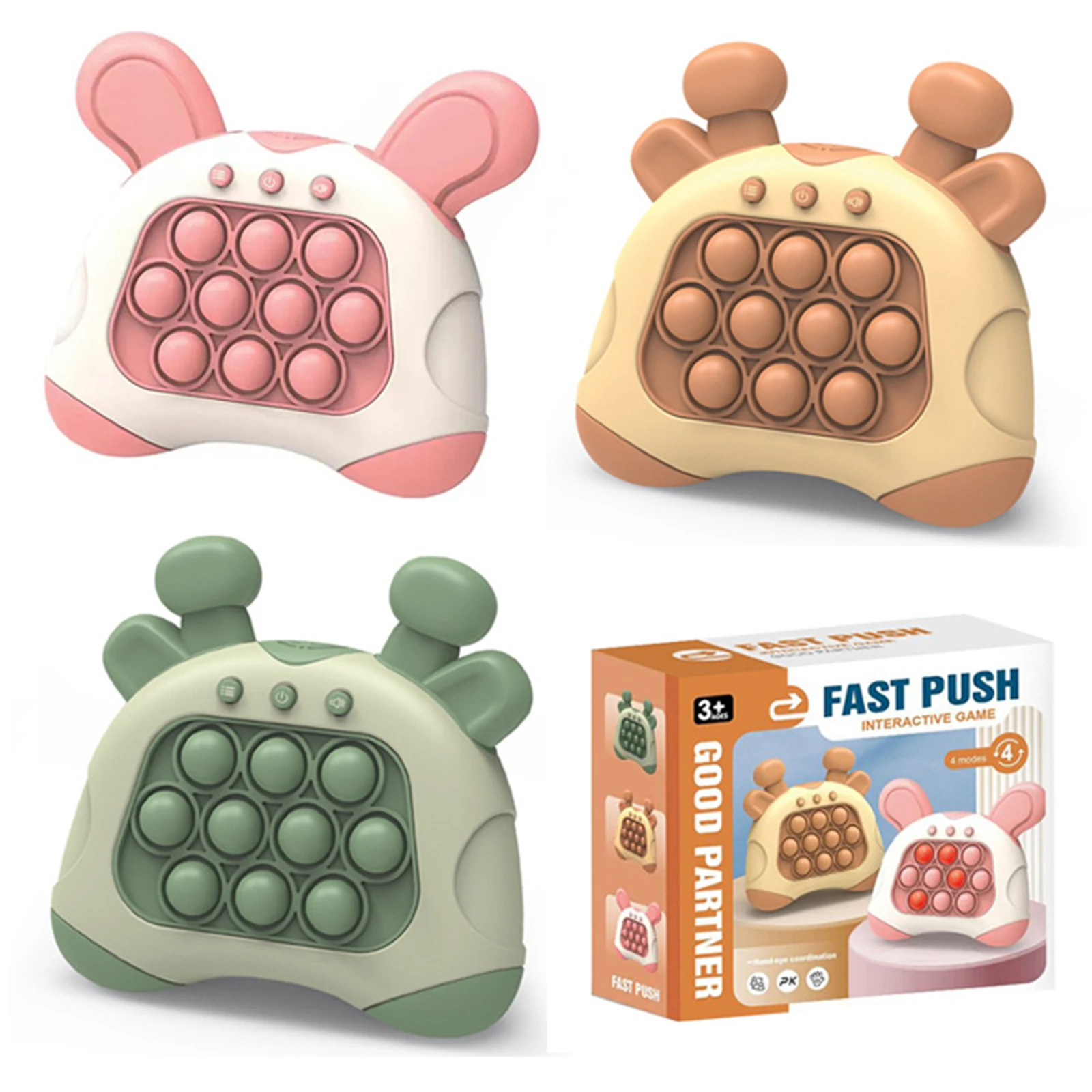 Игра Fast Push Bubble со светодиодной подсветкой - отличное средство для снятия стресса