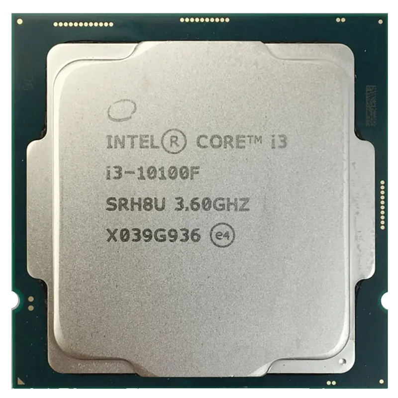 

Процессор Intel I3 10100F для настольного компьютера, только чип 10-го поколения, 4-ядерный процессор, 8-поточный разъем LGA1200 в наличии