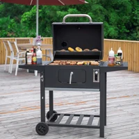 24 inches charcoal grill outdoor portable bbq grill for home garden patio picnic party camping us stock
