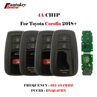 aftermarket 234 button smart key for toyota corolla remote cn007266 312314 mhz 4a chip hyq14fbn for brazil market 8990h 12010