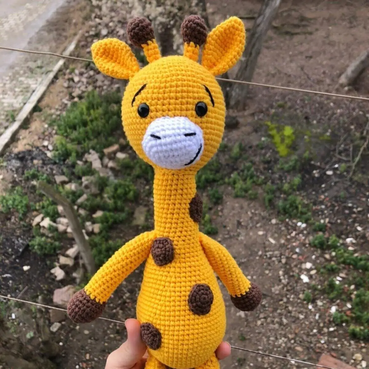 

Amigurumi Washable Organic Handmade Toy Cute Giraffe Play Sleeping Friend Fast Free Shipping
