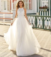 tulle a line hy443 wedding dress for women floor length sleeveless charming princess elegant bridal gowns vestidos de novia