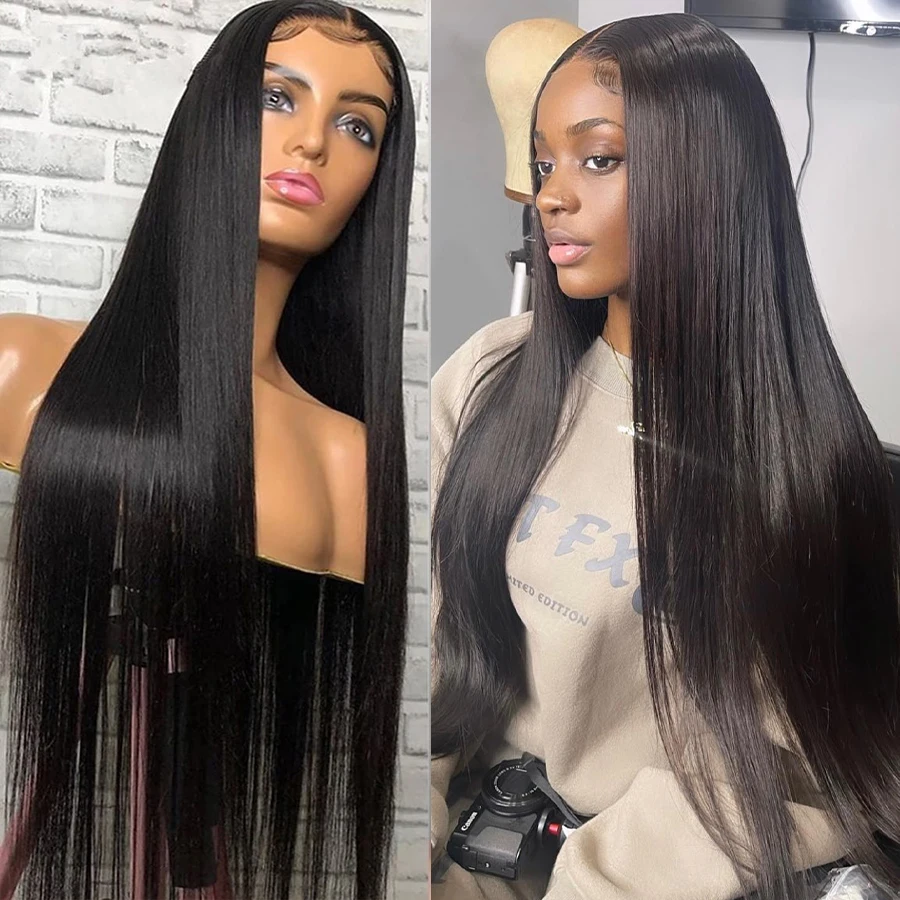 

MELODIE Bone Straight Brazilian 13x4 Lace Front Human Hair Wigs Pre-plucked 180% Density Remy Natural Lace Frontal Wig For Women