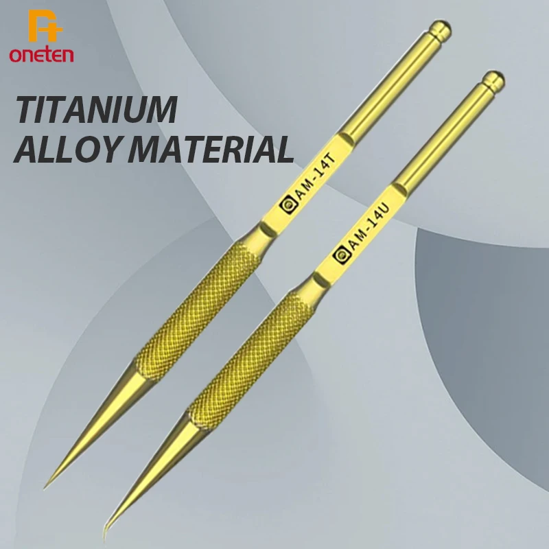 

Amaoe 14T 14U Titanium Alloy Tweezers For Mobile Phone Repair High Hardness Antioxidation Antimagnetic Anticorrosion