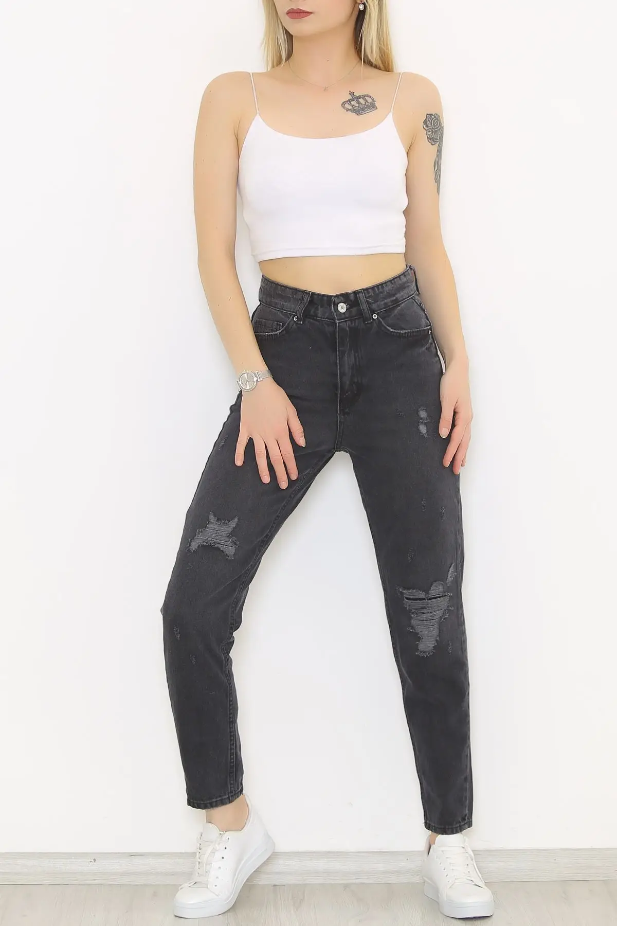 

Women's Black Peçli Jeans Pants New Season Free Shipping