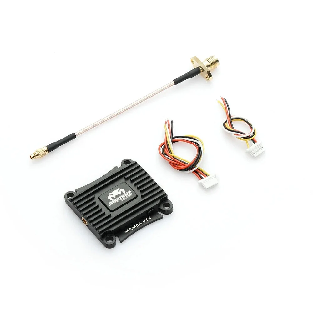 

MAMBA Ultra 1W VTX 25mw/200mw/400mw/800mw/1000mw 5.8Ghz FPV Transmitter 36×36×6.5mm M3 MMCX IRC for FPV RC Racing Drone