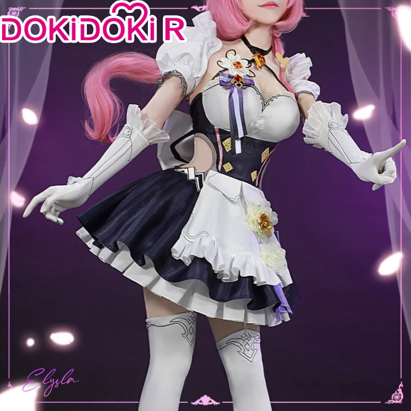 PRE-SALE DokiDoki-R Honkai Impact 3 Косплей Elysia женский костюм горничная униформа Хэллоуин Милая