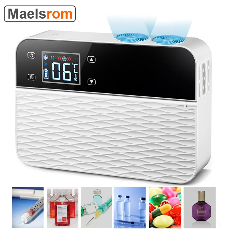 Insulin Cooler Case Usb Mini Refrigerator Portable Insulin Bag Travel Keep Chilled Meds Medical Insulin