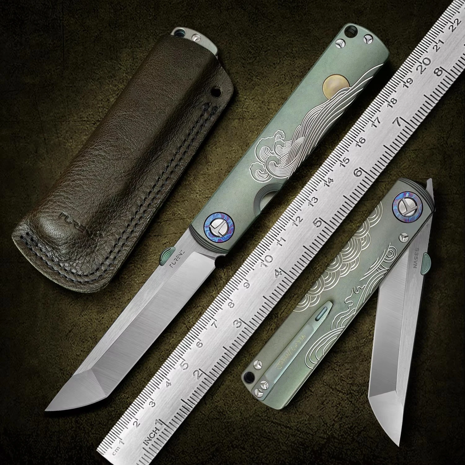 Фото Складной нож S35VN Titanium – карманный нож EDC для кемпинга на природе (SpiritDeed) №1