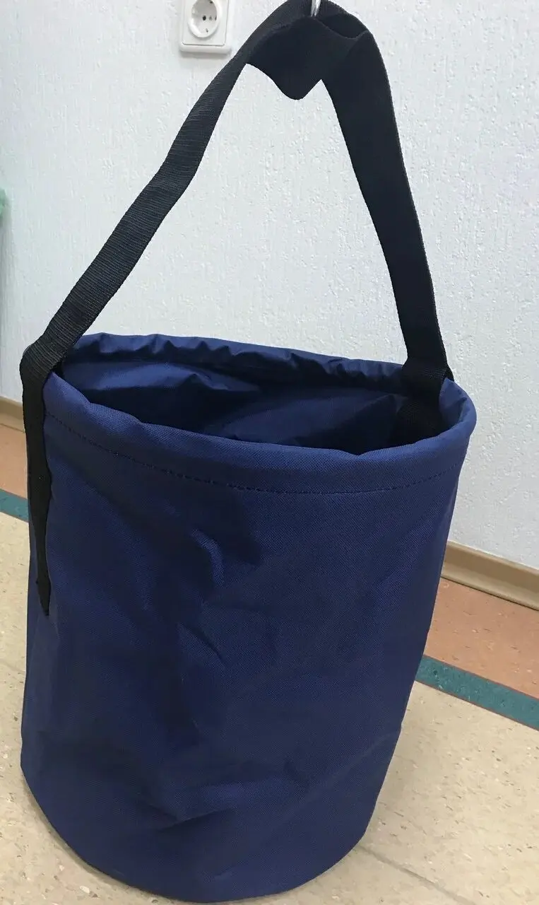 Synthetic Bucket.  Монтажное  подъемное, мягкое, синтетическое ведро, синее. SB-380-45 blue