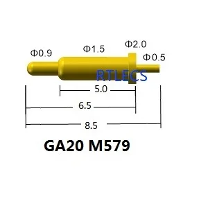 

RTLECS GA Пружинный разъем Pogo Pin для литиевой батареи 1A 1.5A 2A 5A 6A 10A