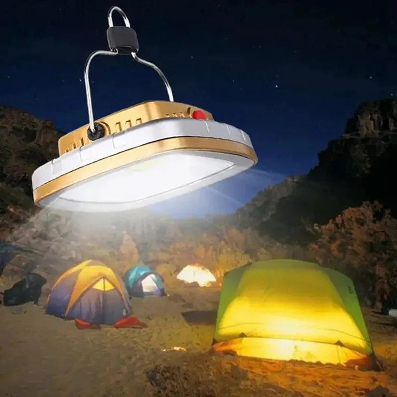 

Туристические фонари на солнечной батарее, COB лампа для палатки, портативная аварийная лампа с аккумулятором и USB-зарядкой, с крючком для освещения сада, рыбалки, походов