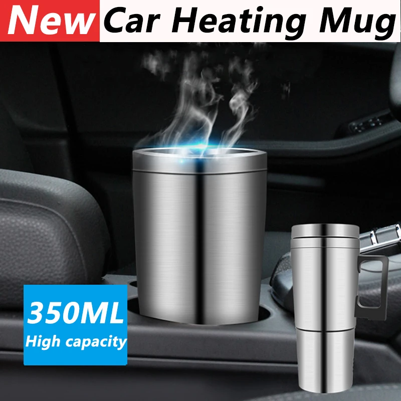 

Автомобильная чашка из нержавеющей стали с подогревом 12/24 в, электрическая бутылка с подогревом для питьевой воды, Термокружка, кружка, доро...