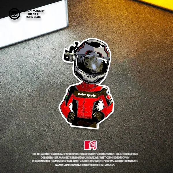 

creative anti scratches waterproof sunscreen cartoon knight reflective motorcycle stickers