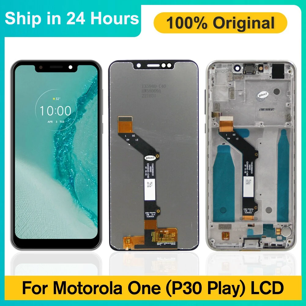 5.9&quot Original LCD For Motorola Moto One P30 Play Display Touch Screen Assembly OneP30 XT1941-1 XT1941-3 XT1941-4 |