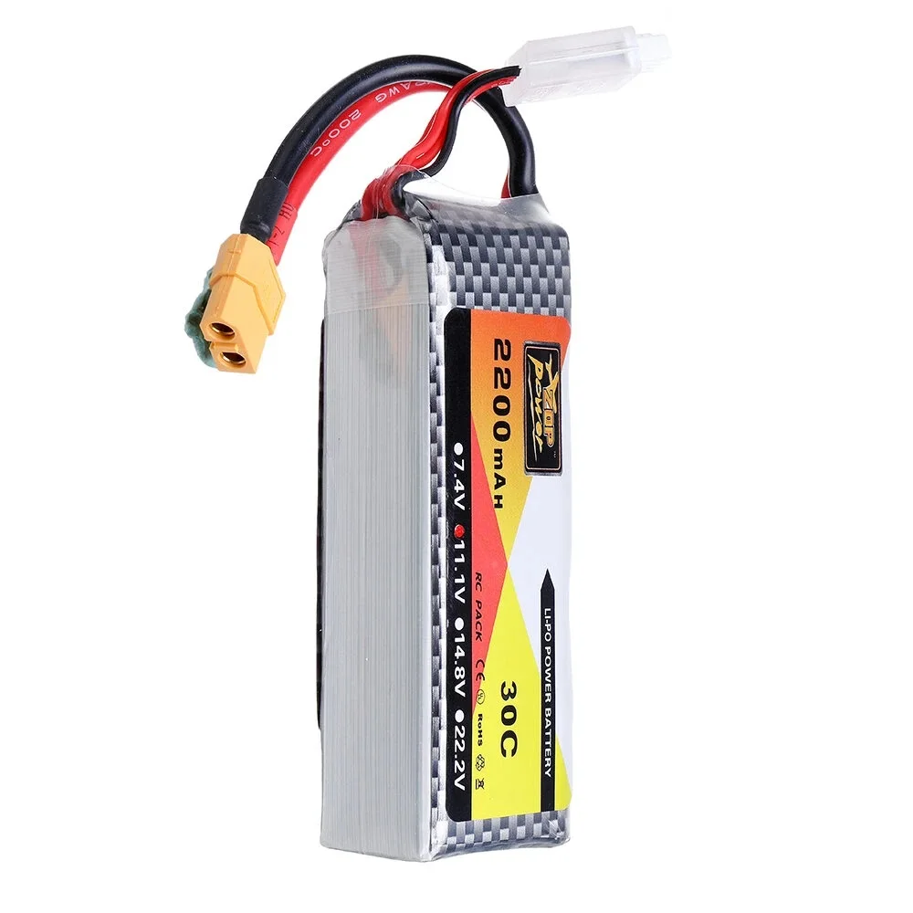 ZOP Power 11.1V 2200mAh 30C 3S Lipo Батарея Разъем XT60 |