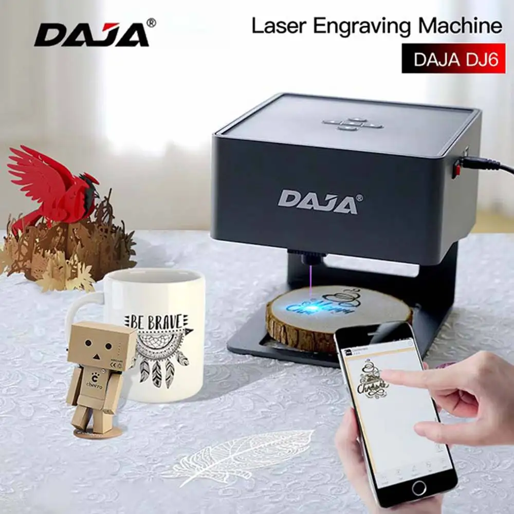 

DIY Laser Engraver CNC Laser Engraving Fast and Cutting Machine Logo DAJA DJ6 Printer Cutter Woodworking Machines Wood Plastic