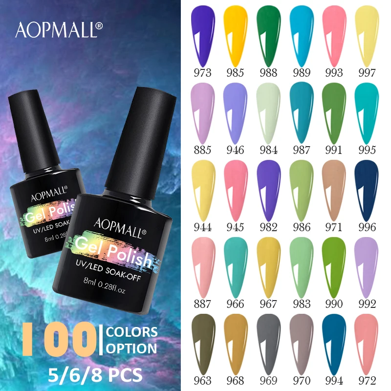 

AOPMALL®Искусство ногтей, 6 цветов